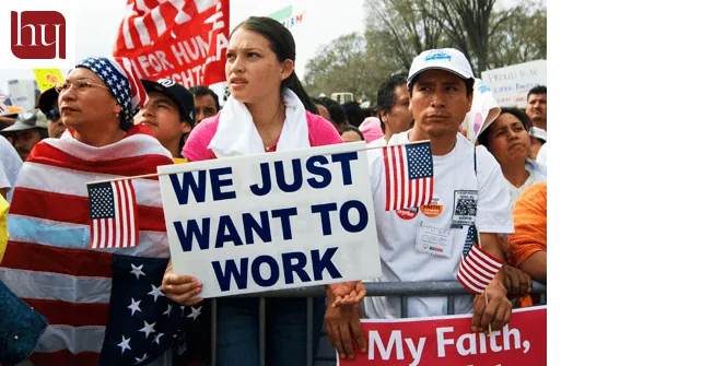 Immigrants protest for the right to work: 4 Defenses and Ways to a Green Card